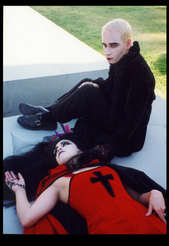 The long velvet "Dagger" dress