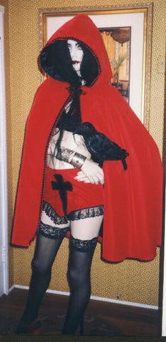 The "Blood Red Riding Hood" cape