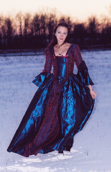 blue based red dress Bright Red, Silvery White, and Royal Blue Sequin National Pride Dress